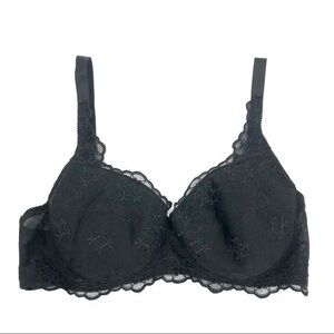 FREDERICK’S Size 34C Black Lacy Underwire Bra